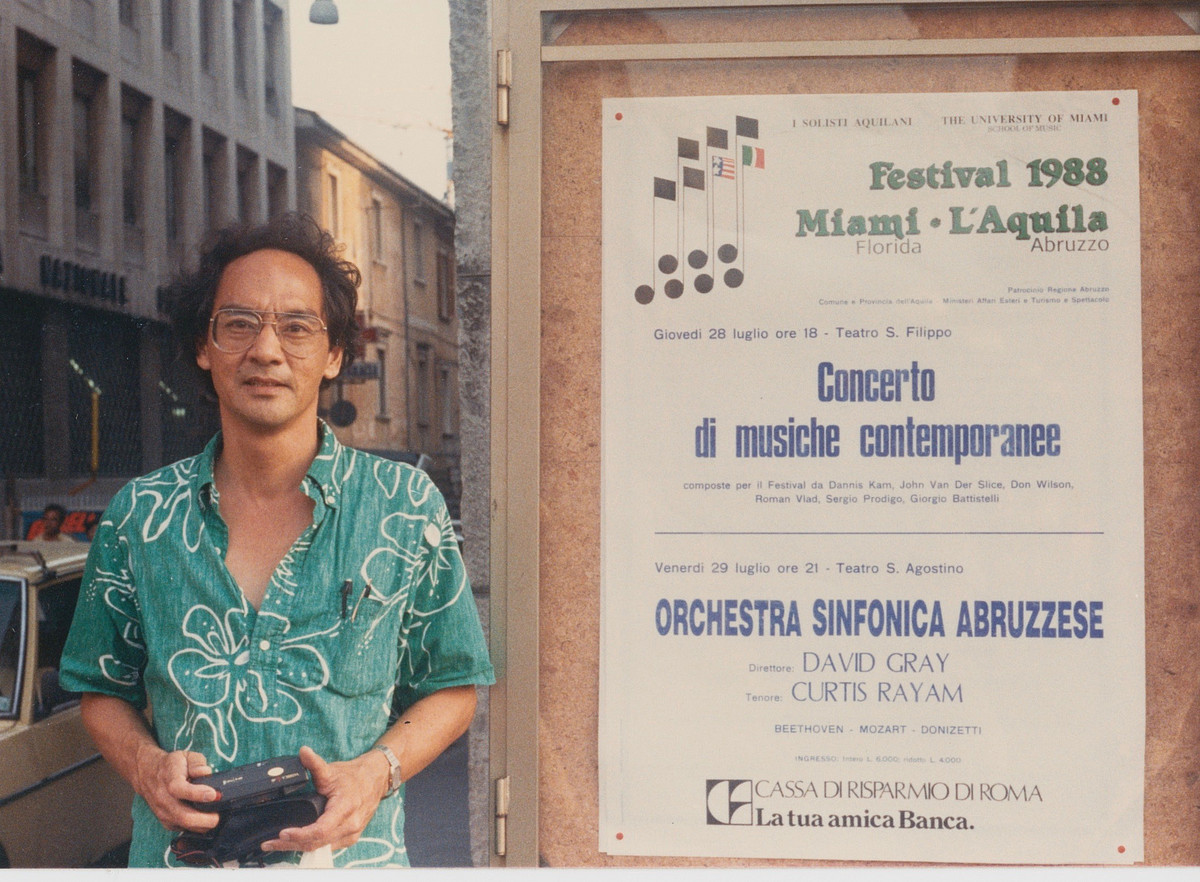 Dennis Kam in l'Aquila, Italy (1988)