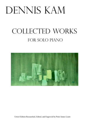 Title page of "Collected Works for Piano"
